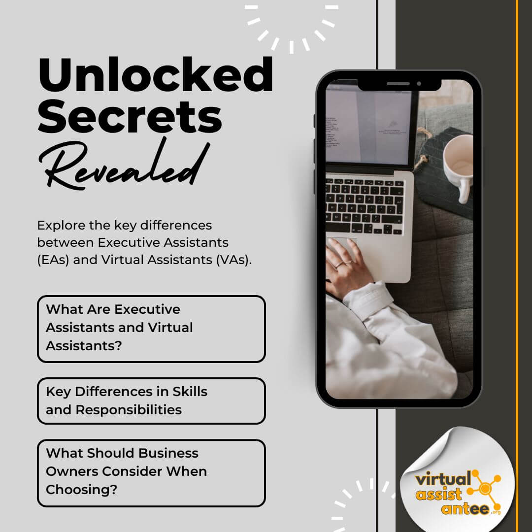 Unlock the Secrets: Executive Assistants vs. Virtual Assistants Revealed to Skyrocket Your Business Growth